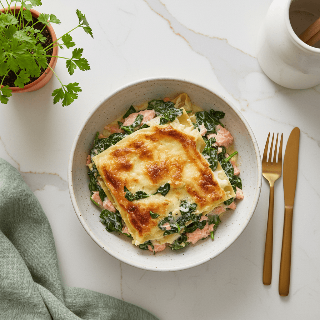 Lasagne saumon épinard